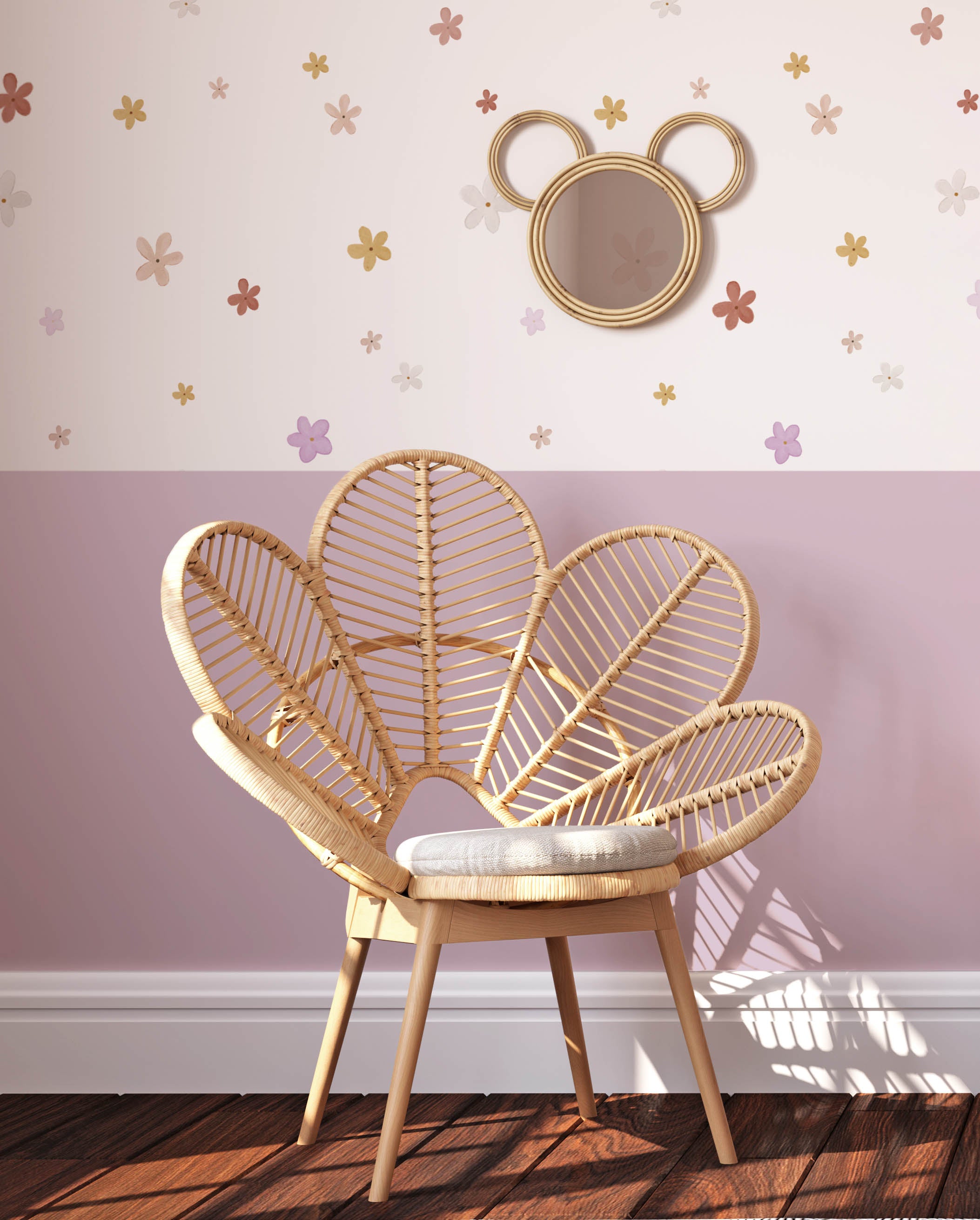 Groovy Flower Wall Decals - Wall Decals Australia - Fable and Fawn 