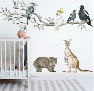 Extended Gum Tree Branch + Animals