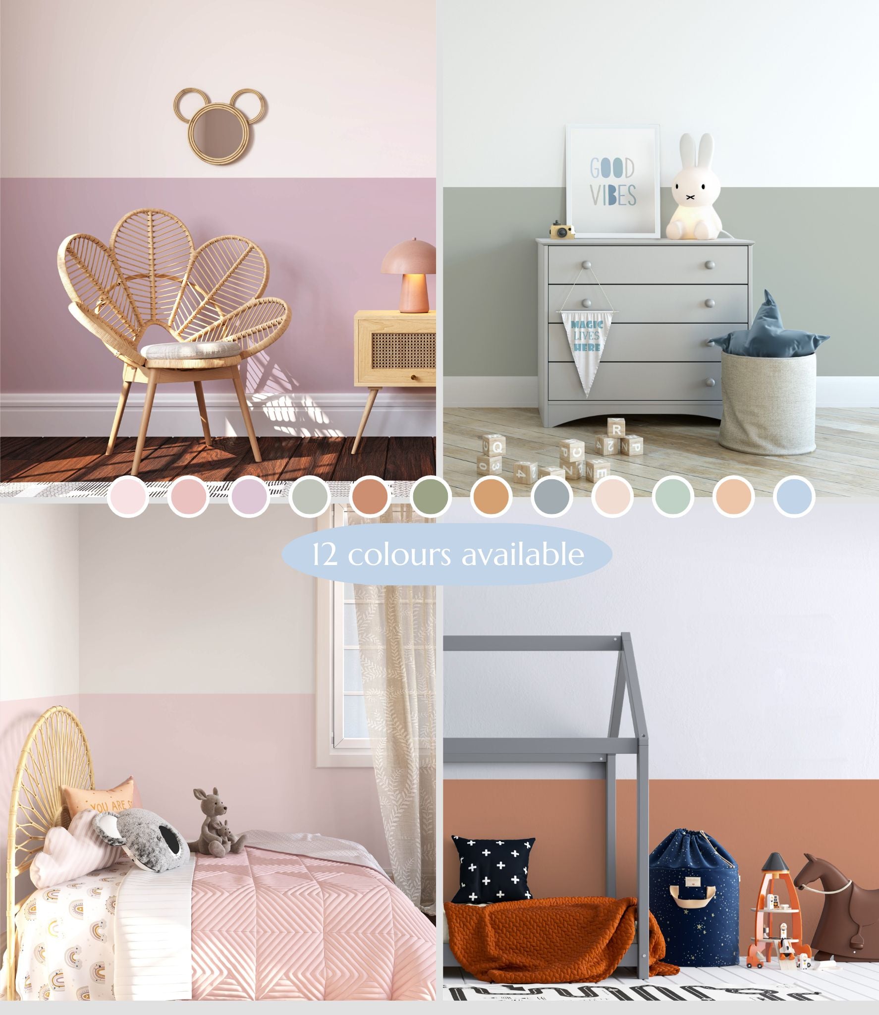 Block Colour Wallpaper - Wallpaper - Fable and Fawn 