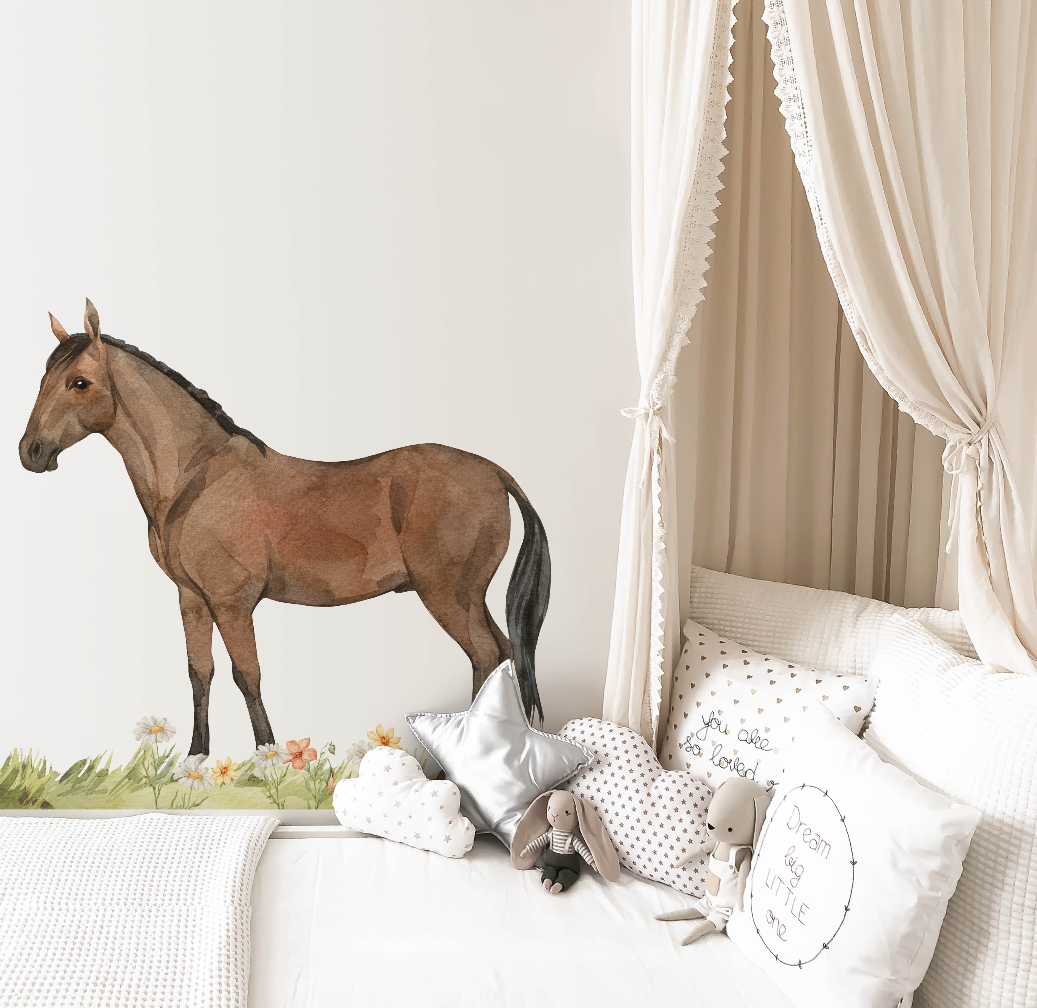 Horse Wall Decal – Bay Horse