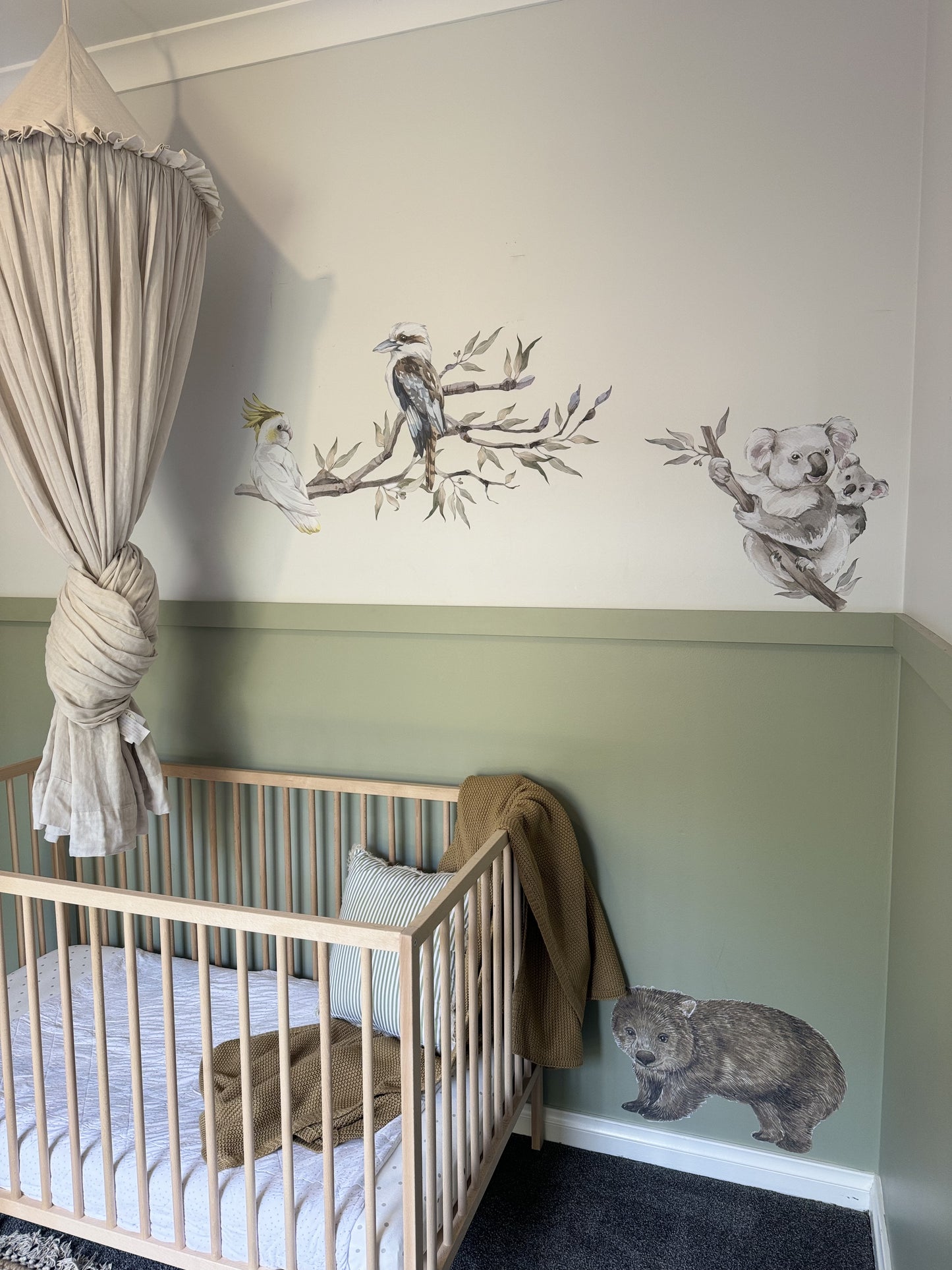 Gum Tree Branch + Animals - Wall Decals Australia - Fable and Fawn 