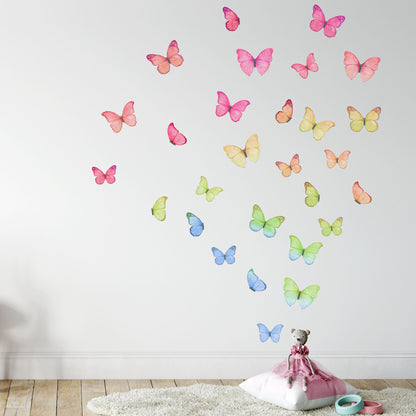 Butterfly Rainbow Wall Decals