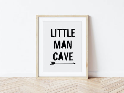 Little Man Cave Print - PRINT - Fable and Fawn 