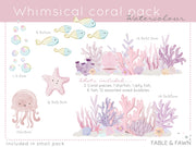 Mermaid Coral Wall Decal (Add-On Set)