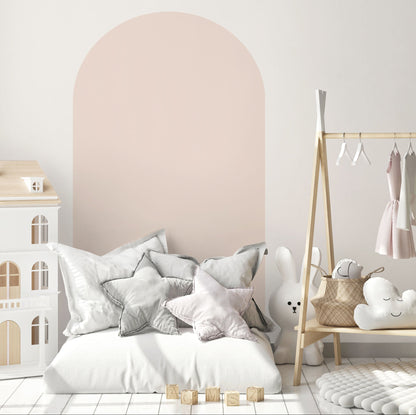 nude arch wall decal in girls nursery bedroom 