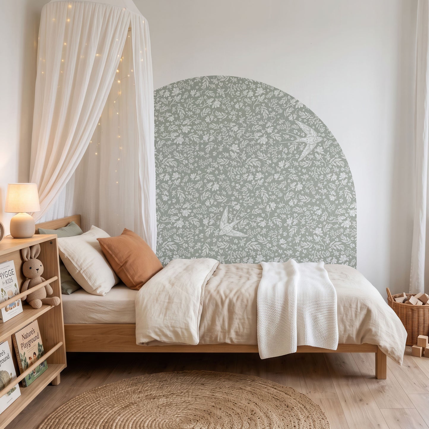 Bedhead Wall Decal - Little Birdie (Olive)