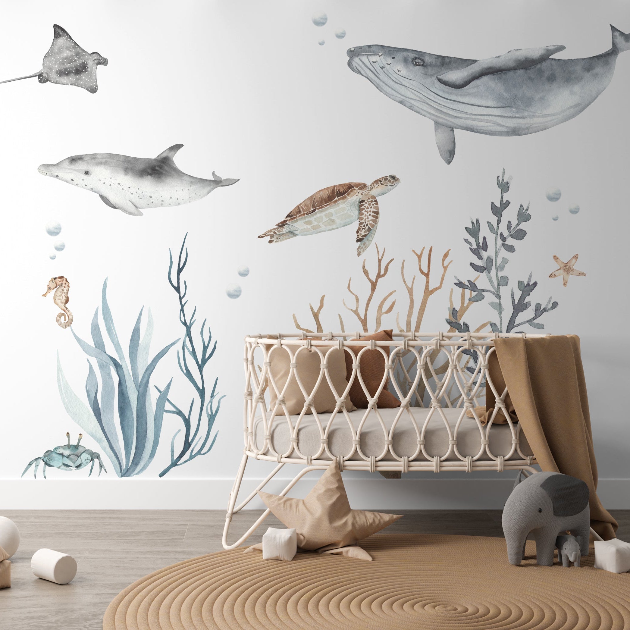 Ocean Wall Decal Set - Wall Decals - Fable and Fawn