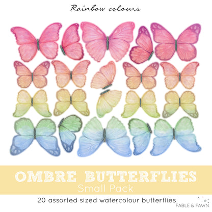 Butterfly Rainbow Wall Decals