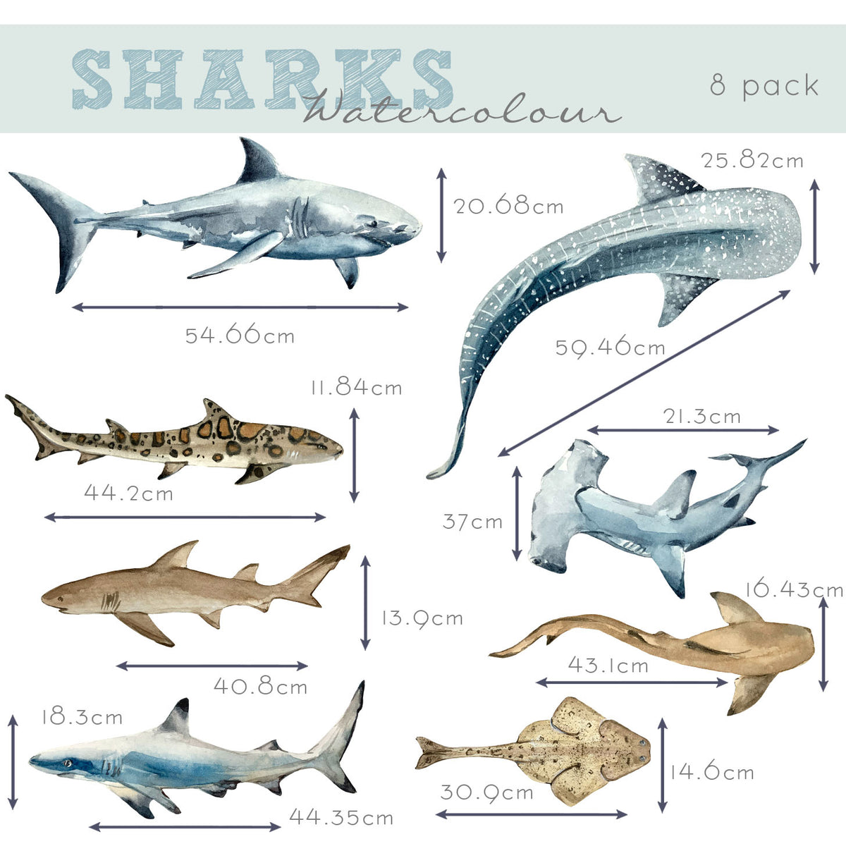 Shark Wall Stickers
