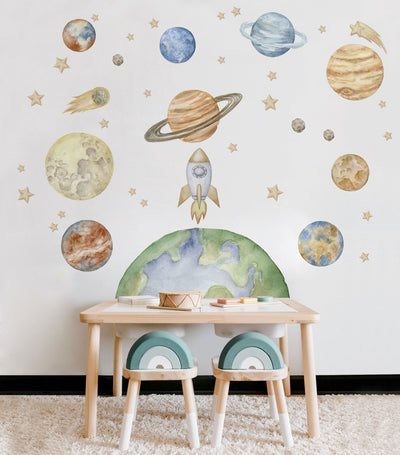 Space Wall Decals - Wall Decals - Fable and Fawn