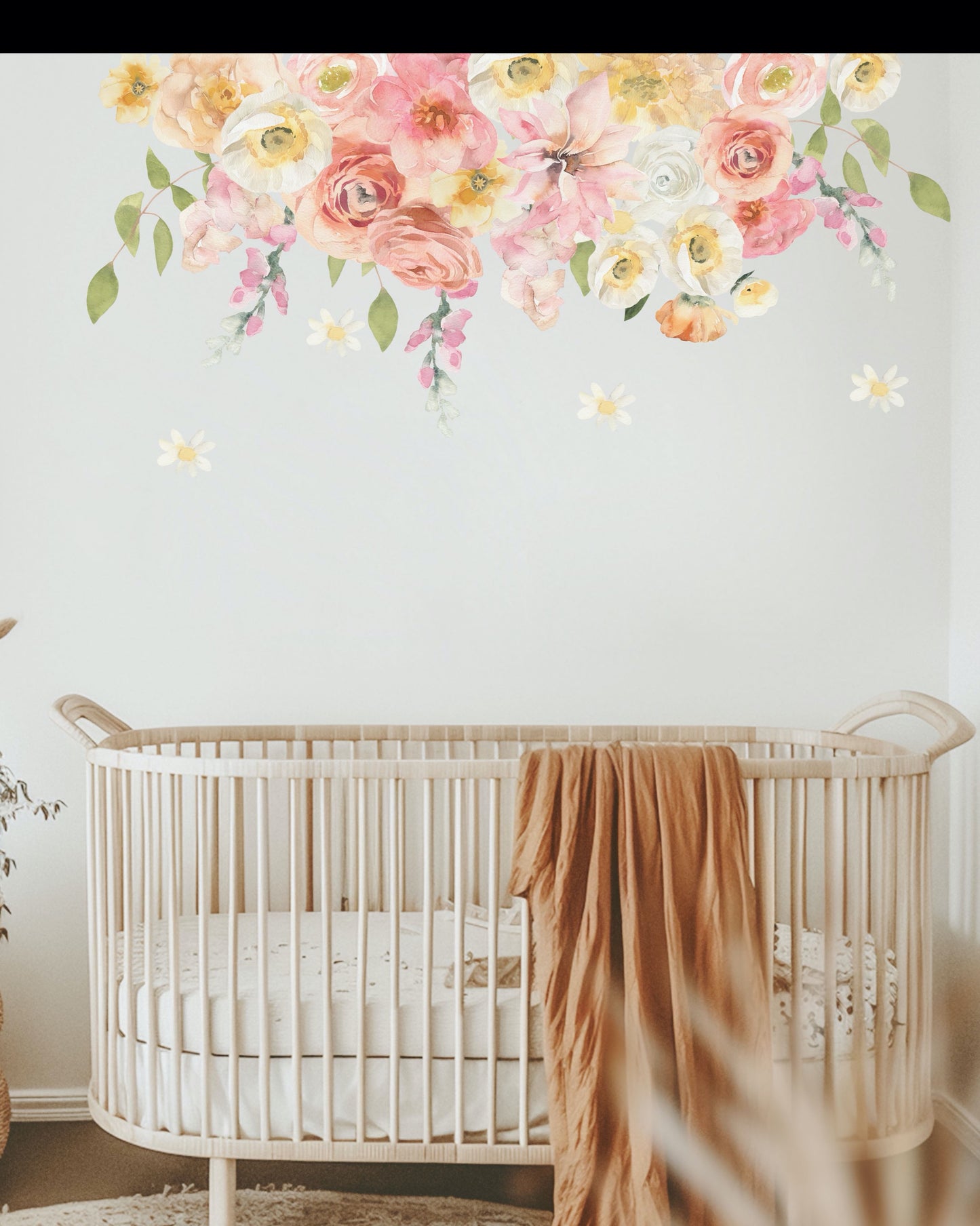 Cascading Flowers Wall Decal - Wall Decals - Fable and Fawn 