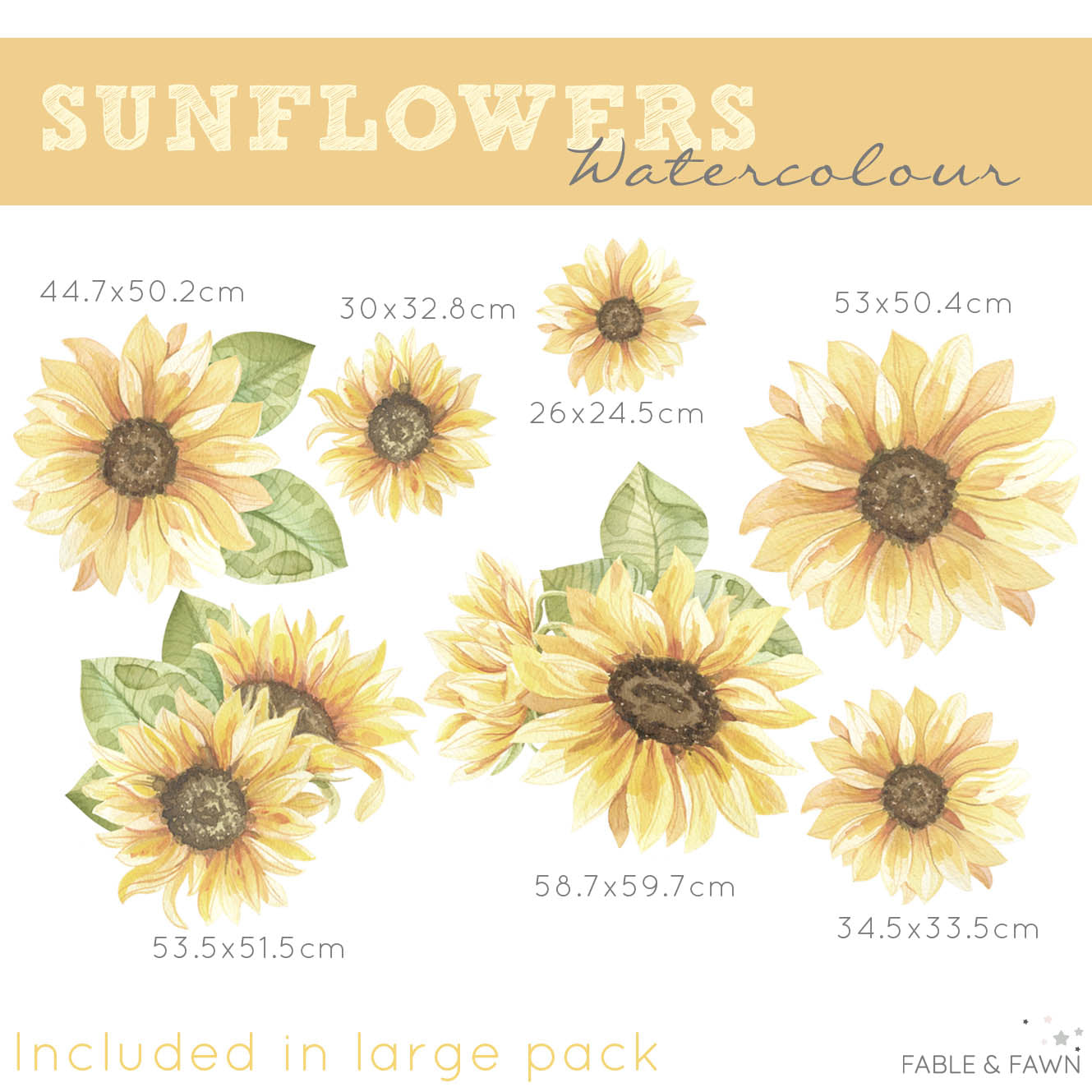 Sunflower Wall Decals