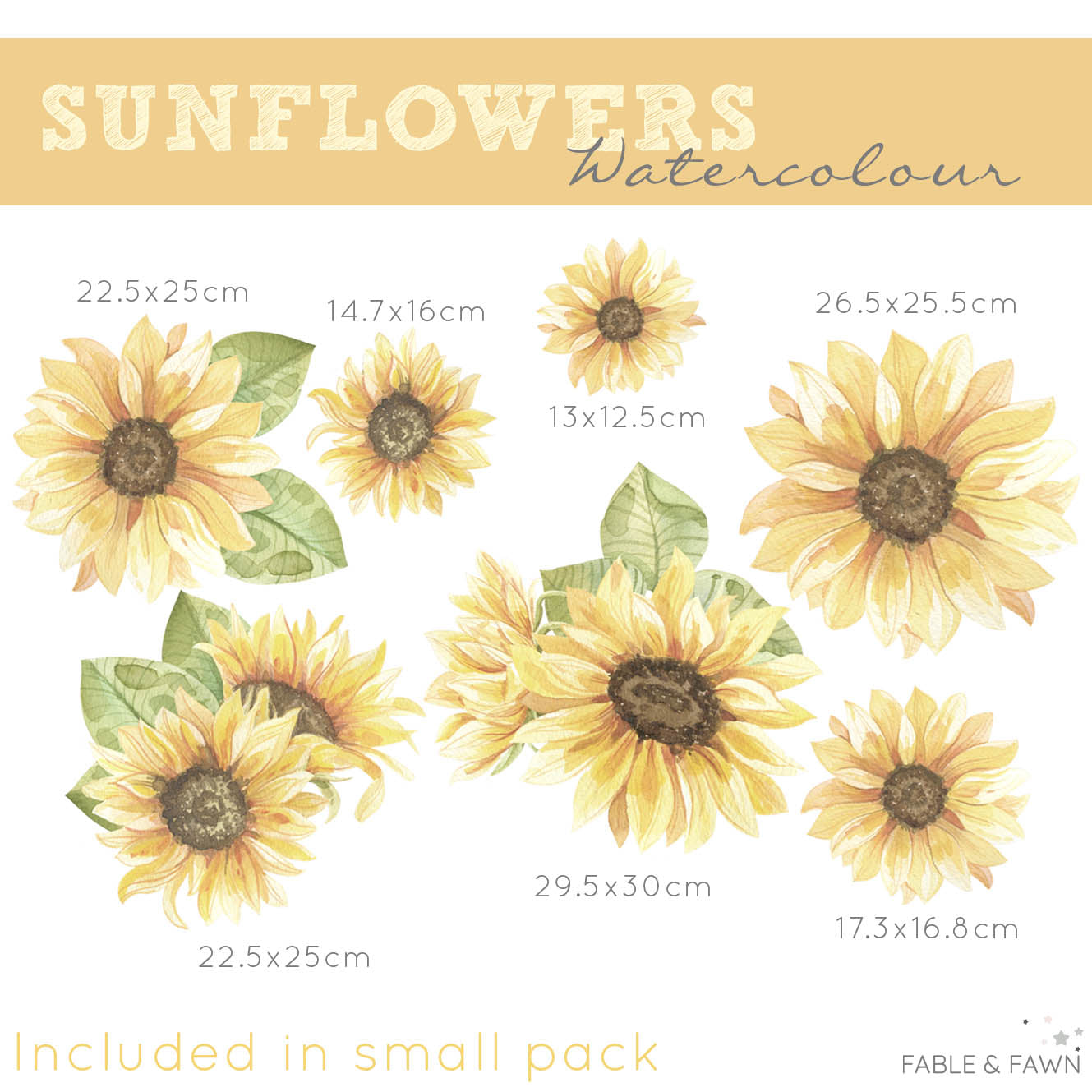 Sunflower Wall Decals