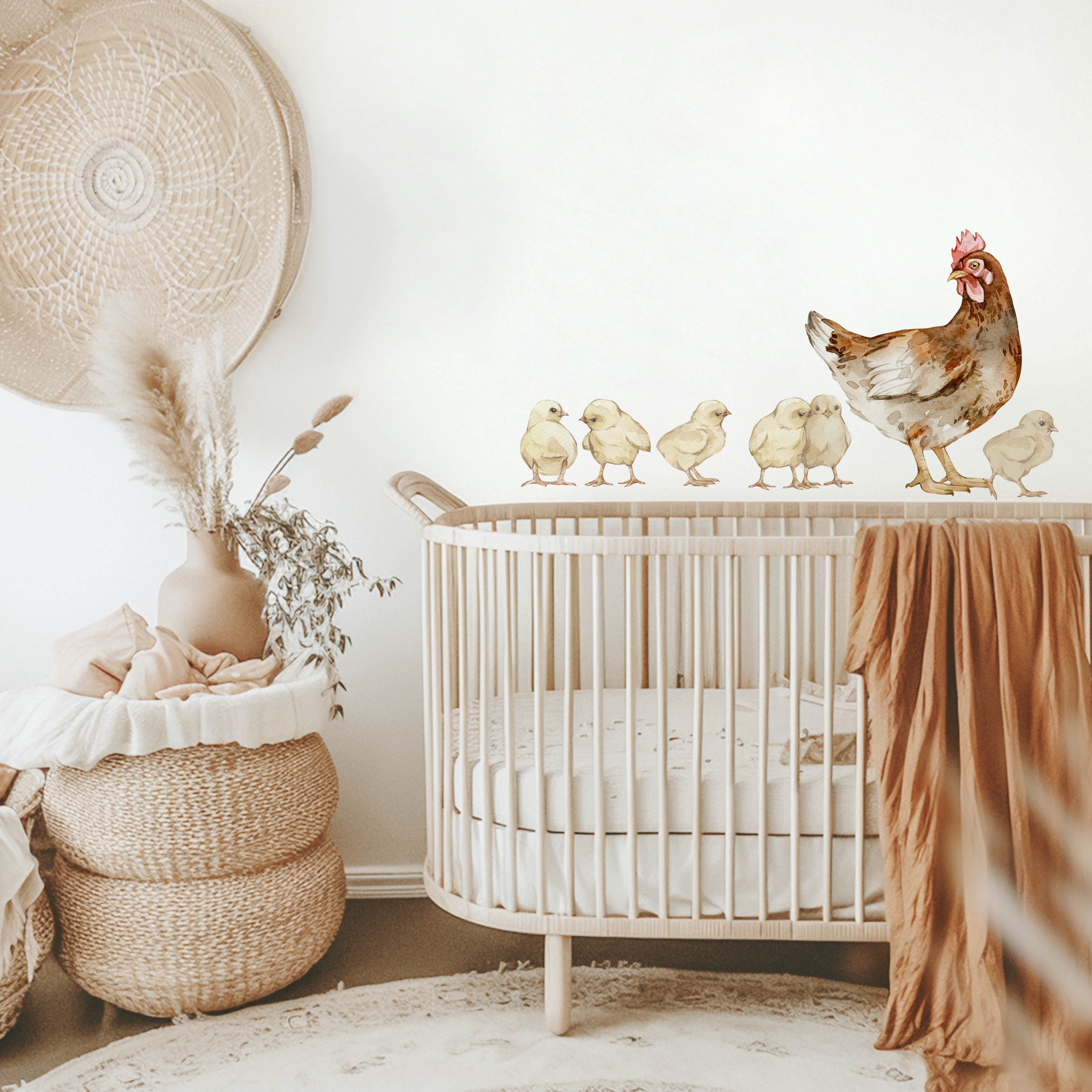 Chicken Wall Decals – Hen & Chicks