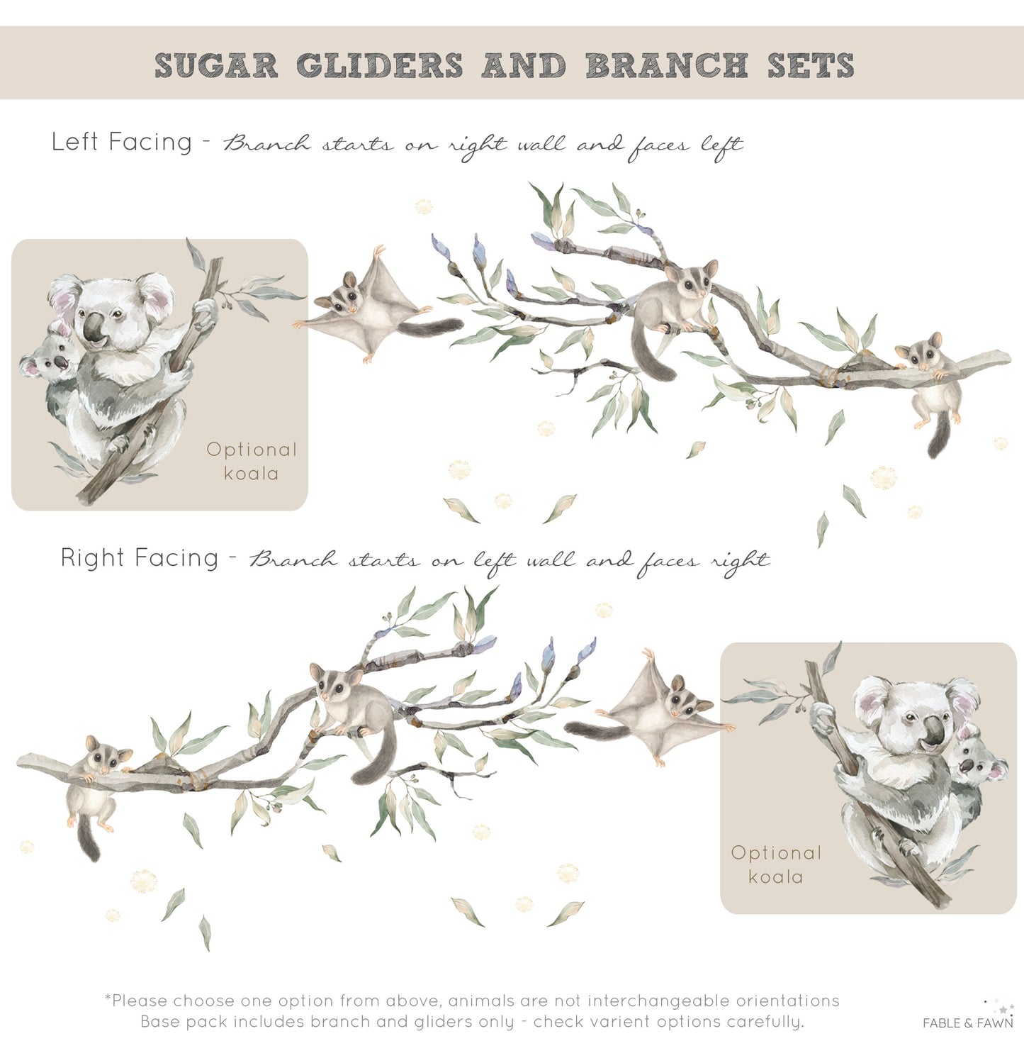Sugar Glider Babies Set