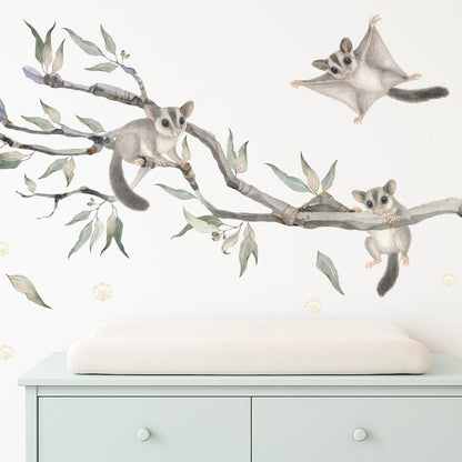 Sugar Glider Babies Set - Wall Decals Australia - Fable and Fawn