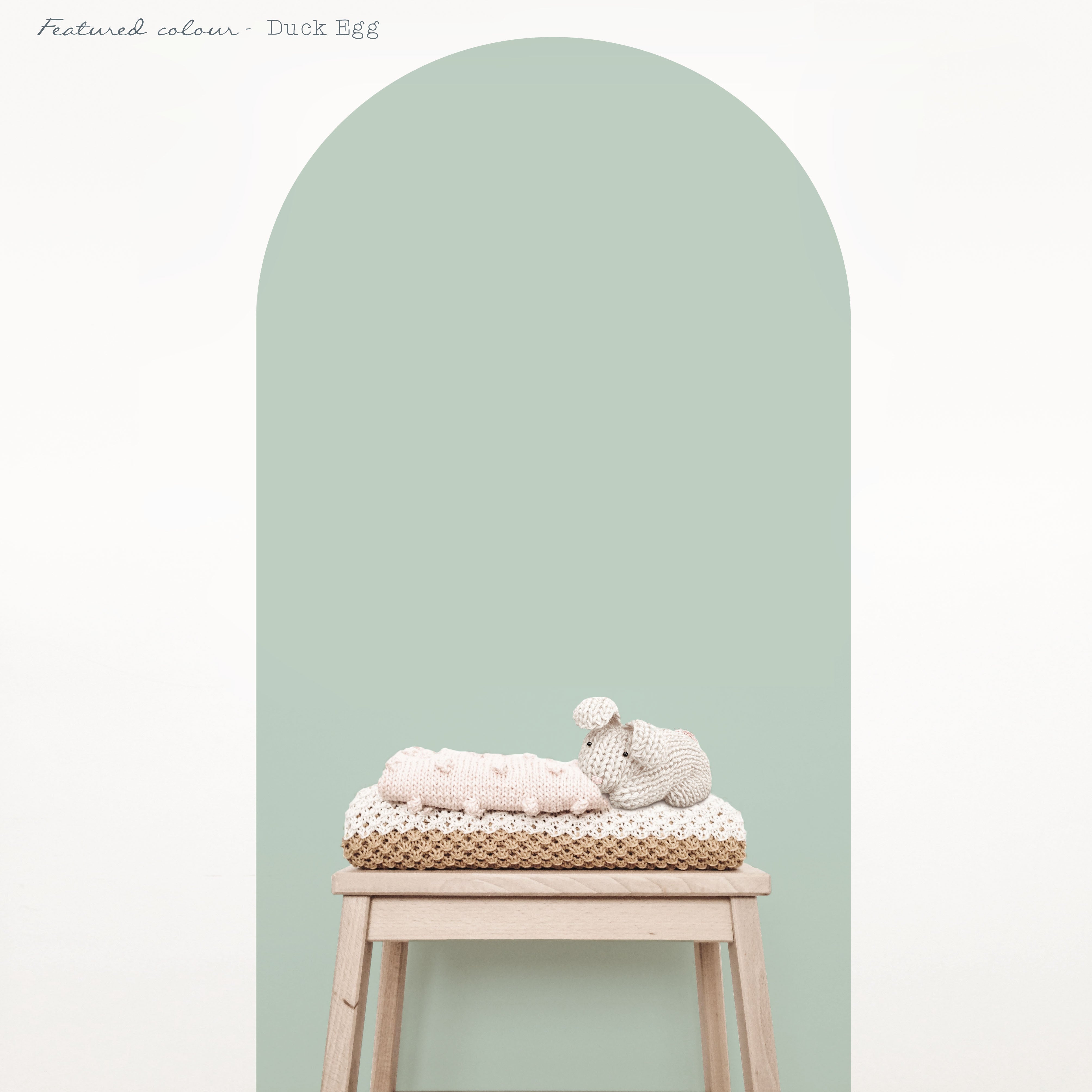 Duck Egg Blue Arch Wall Decal