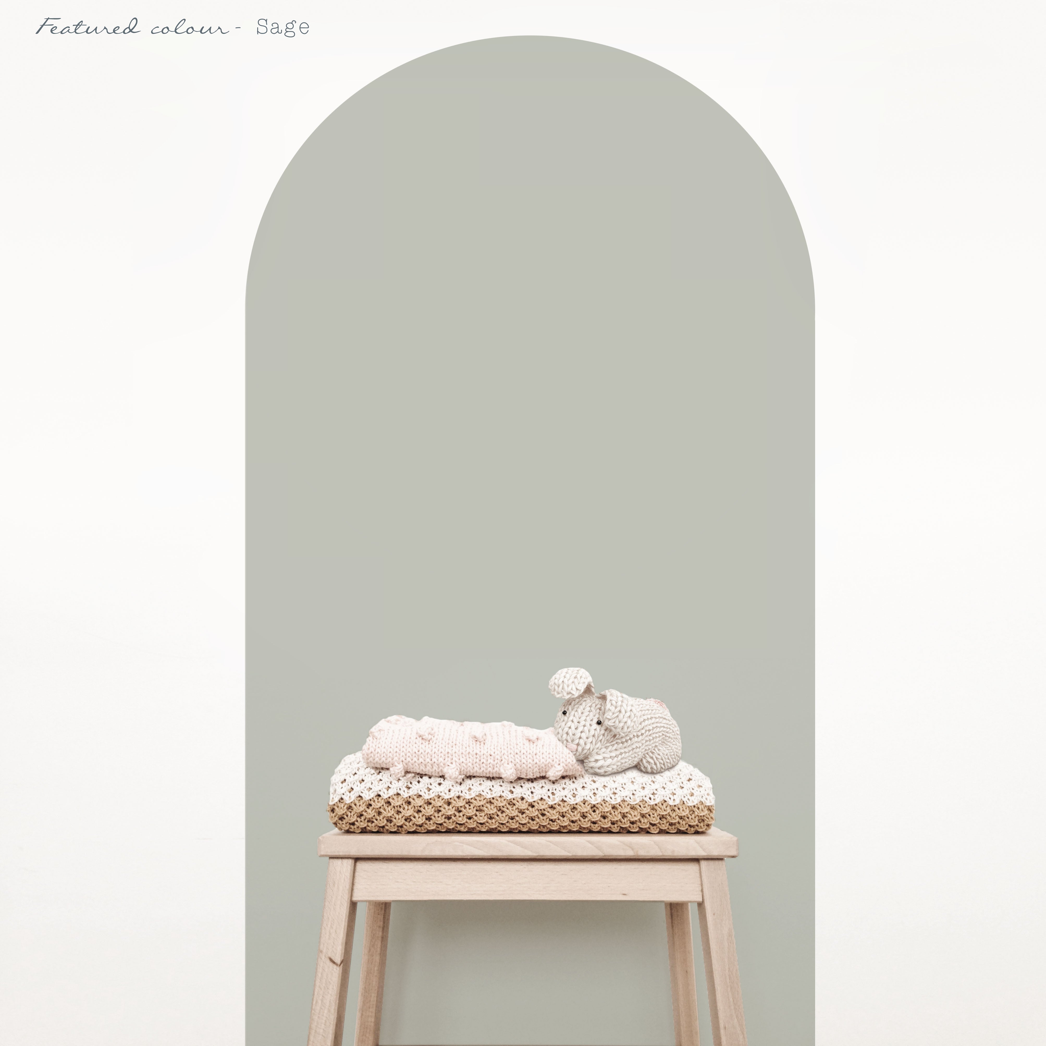 Sage Green Arch Wall Decal