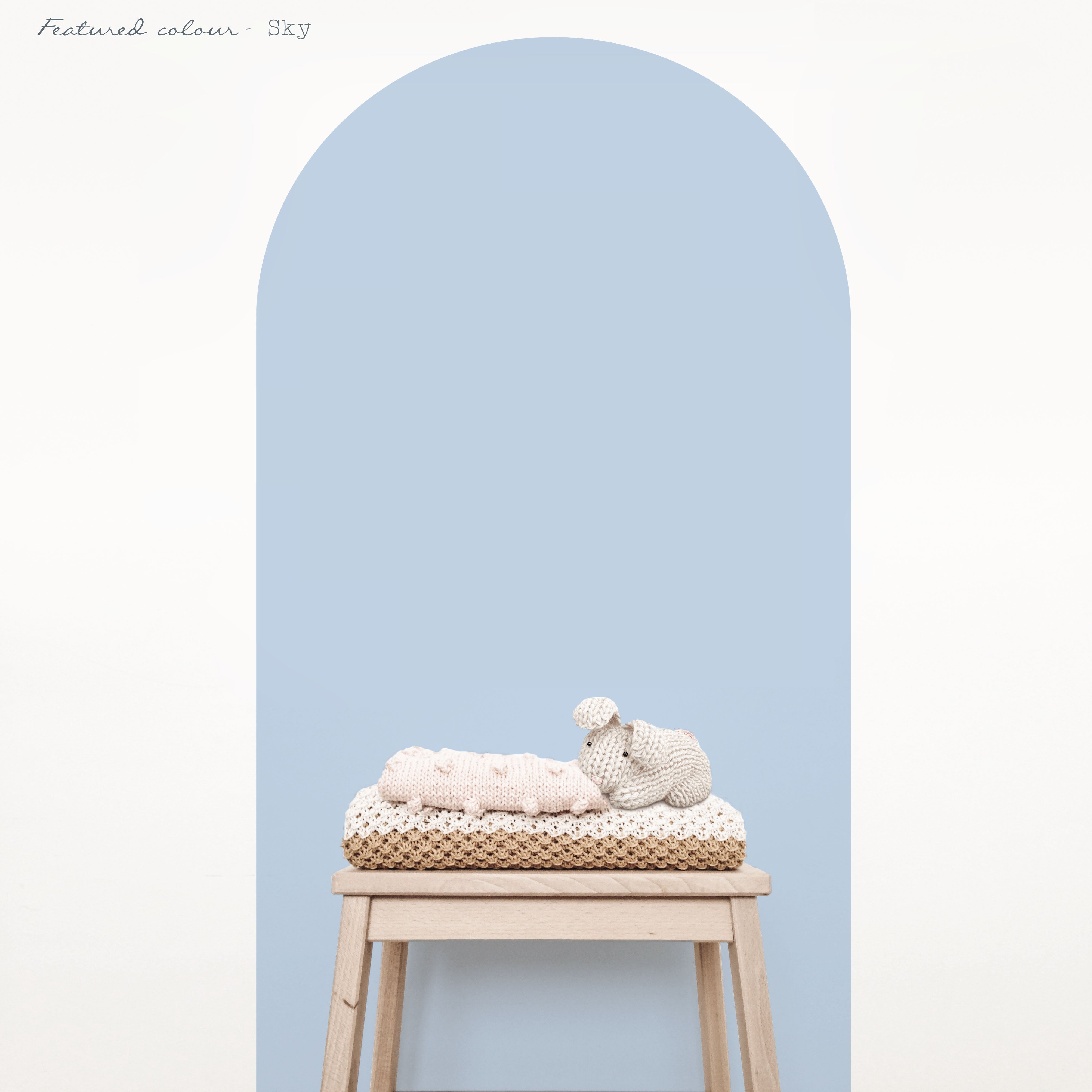 Baby Blue Arch Wall Decal