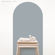 Steel Blue Arch Wall Decal