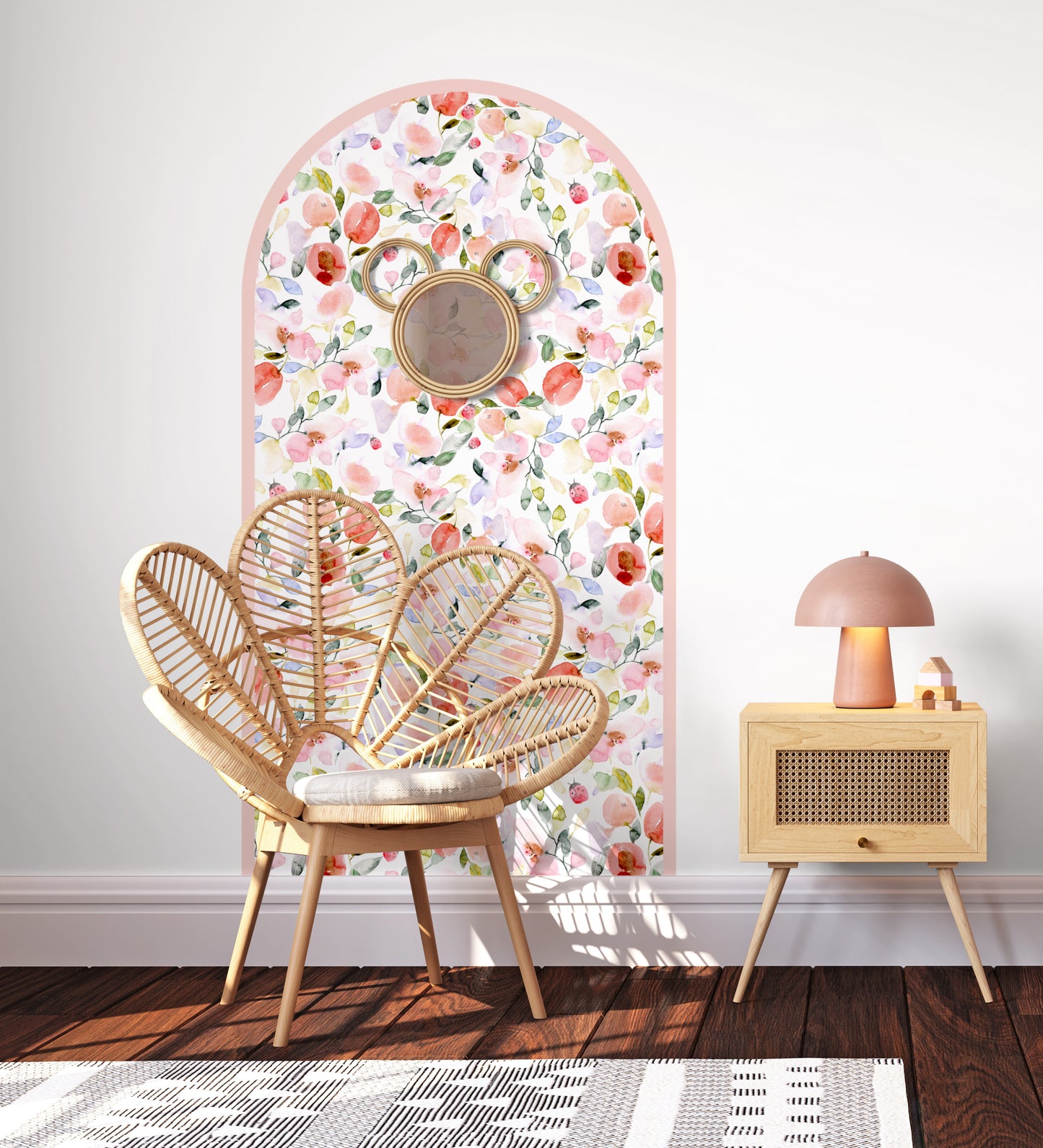 Arch Wall Decal - Lady Bug Floral