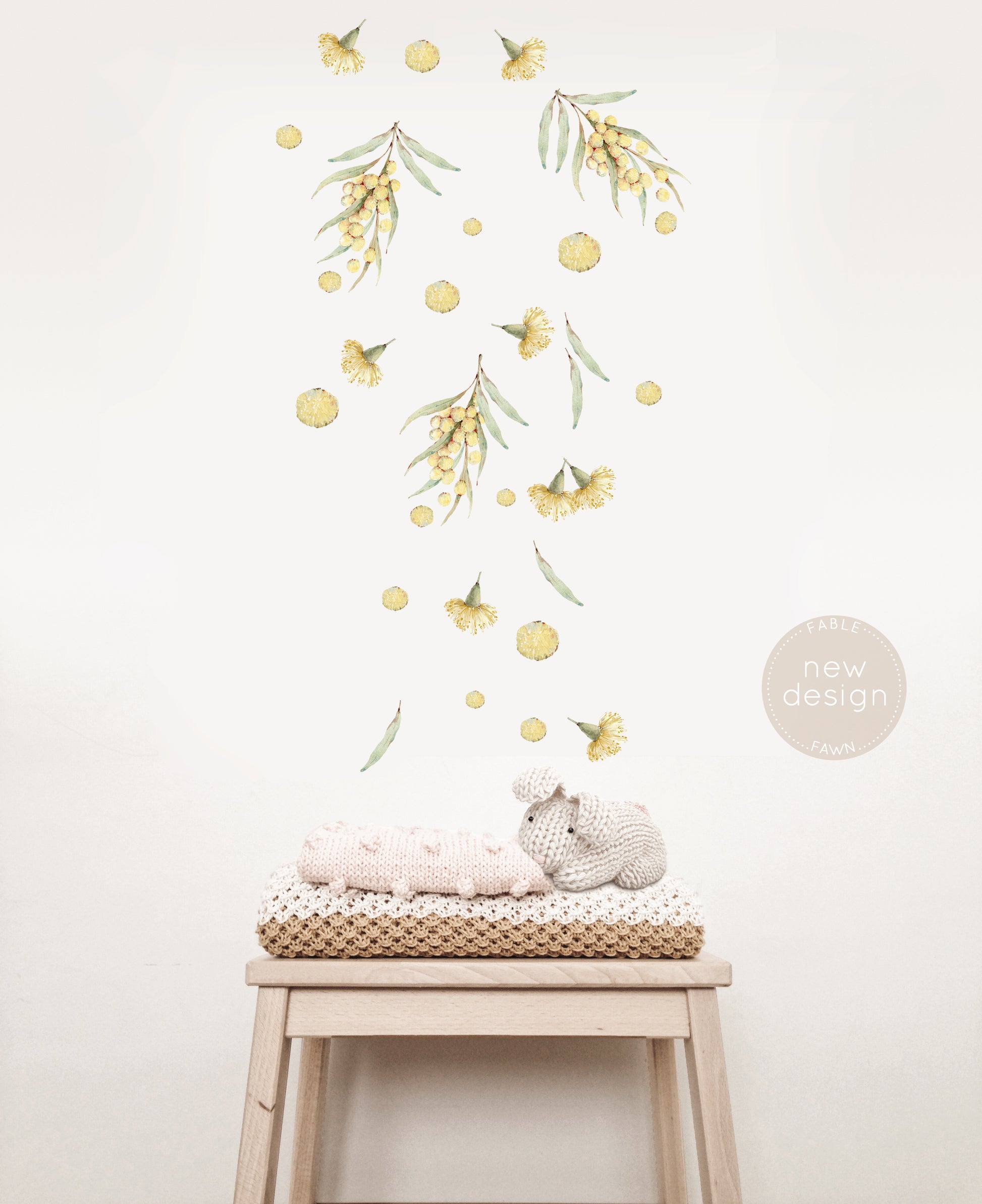Australian Native Decals - Wattle - Wall Decals Australia - Fable and Fawn 