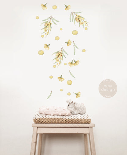 Australian Native Decals - Wattle - Wall Decals Australia - Fable and Fawn 