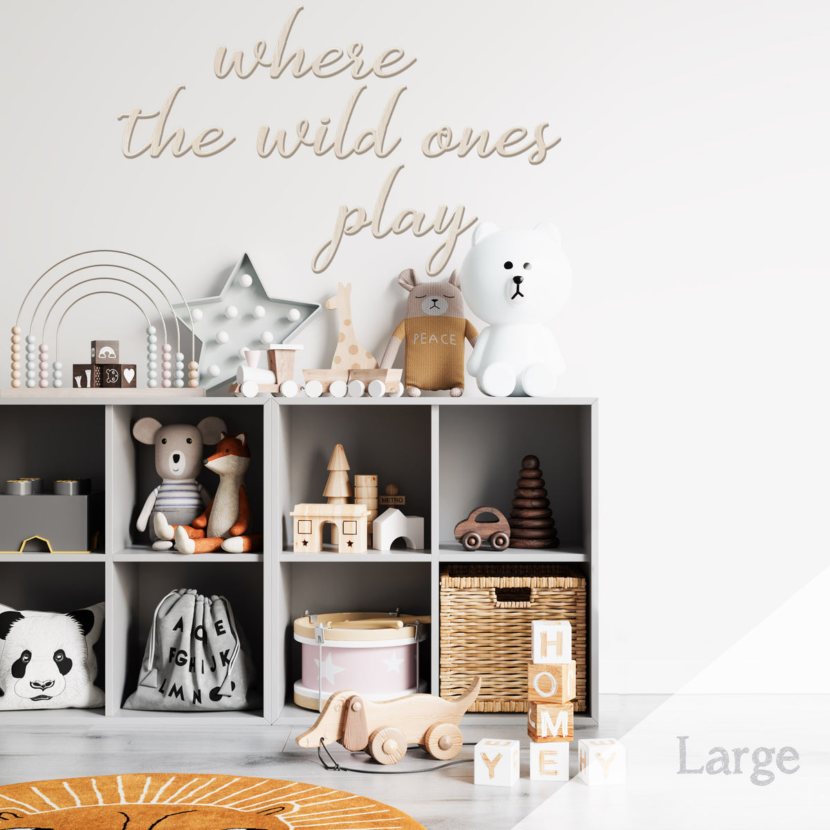 Where The Wild Ones Play - Wall Decal Quote - Wall Decals Australia - Fable and Fawn