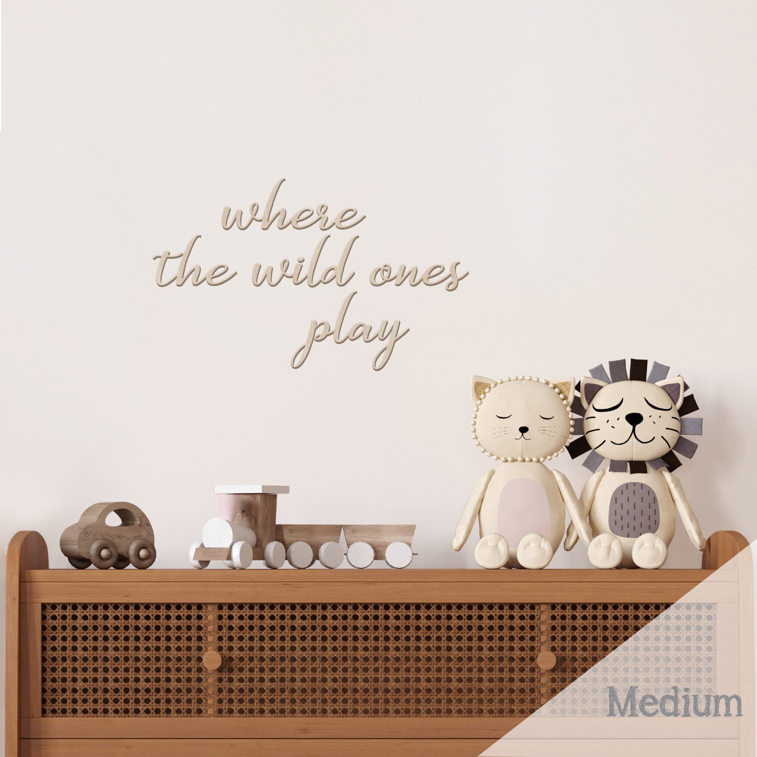 Where The Wild Ones Play - Wall Decal Quote - Wall Decals Australia - Fable and Fawn