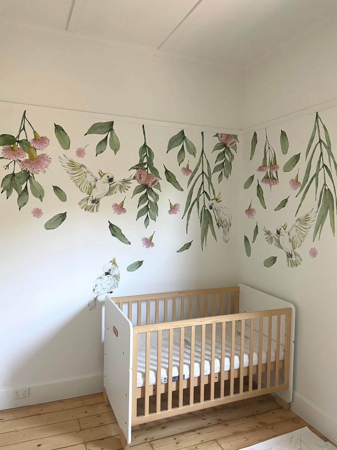 Flowering Gum Tree Wall Decal Set (Pink)