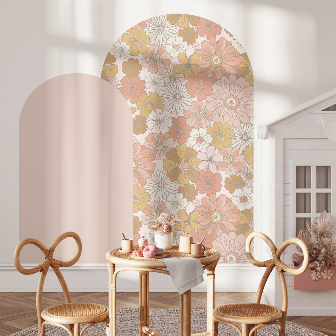 Luna Arch - Floral Wall Decal - Wall Decals Australia - Fable and Fawn
