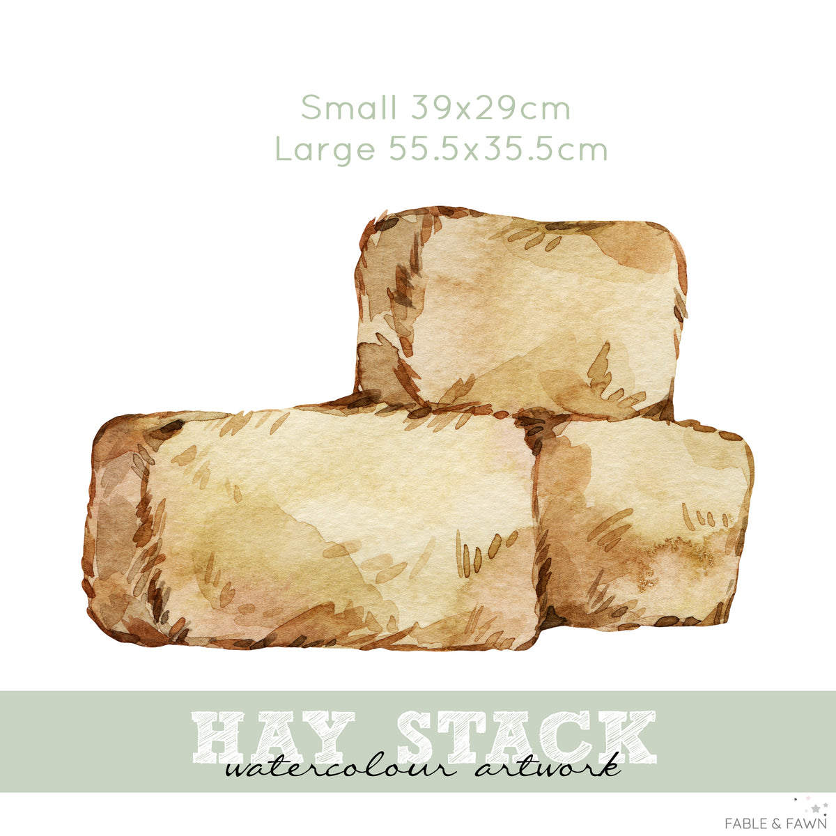 Hay Bale Wall Decals - Wall Decals - Fable and Fawn 