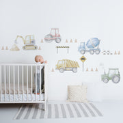 Construction Wall Decals - Wall Decals Australia - Fable and Fawn