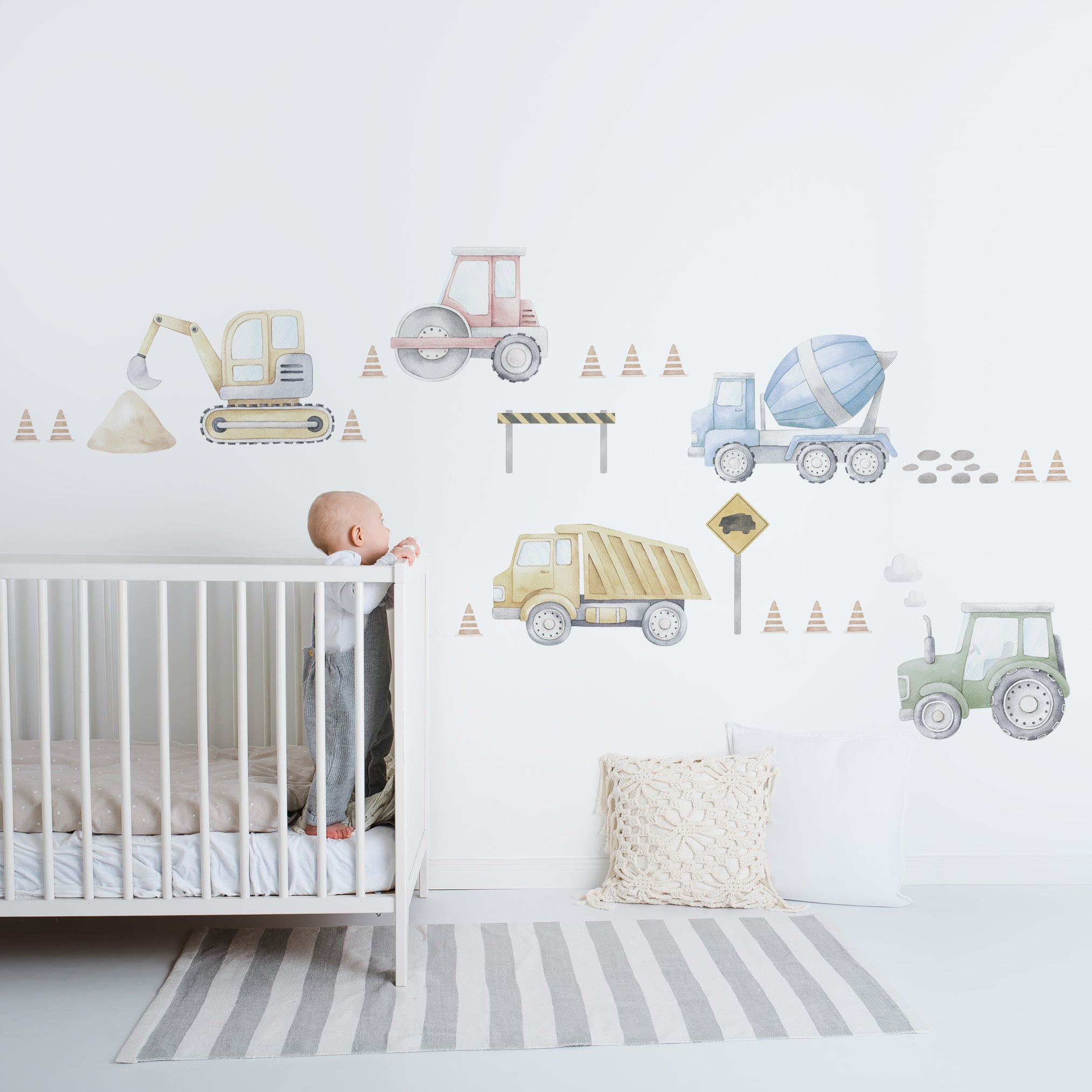 Construction Wall Decals - Wall Decals Australia - Fable and Fawn