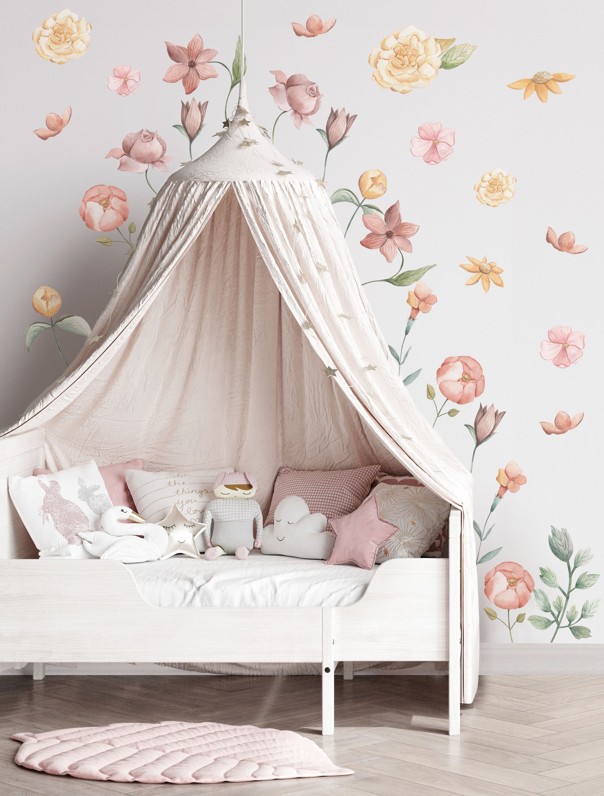 Fairy Garden Flowers - Wall Decals Australia - Fable and Fawn 
