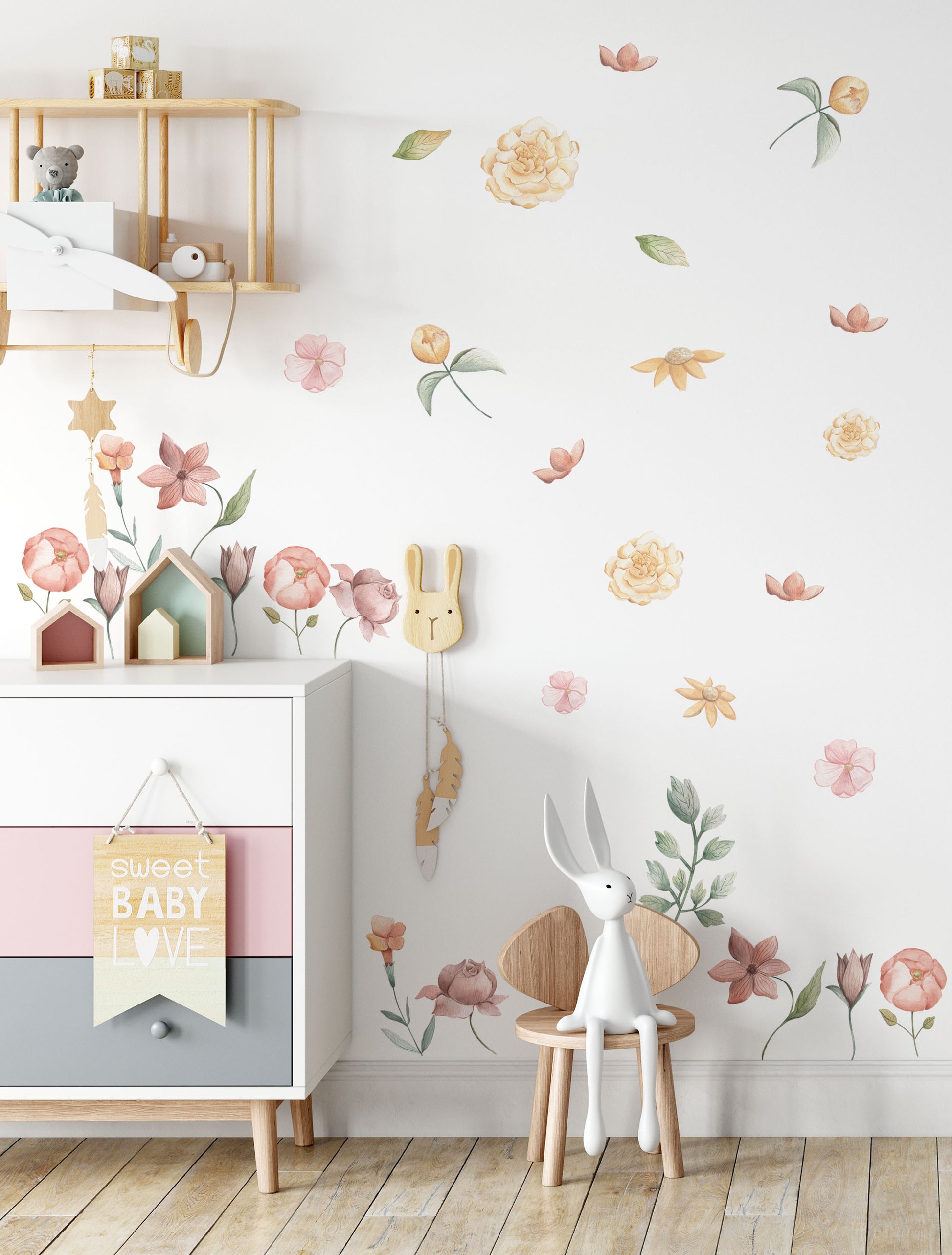 Fairy Garden Flowers - Wall Decals Australia - Fable and Fawn 