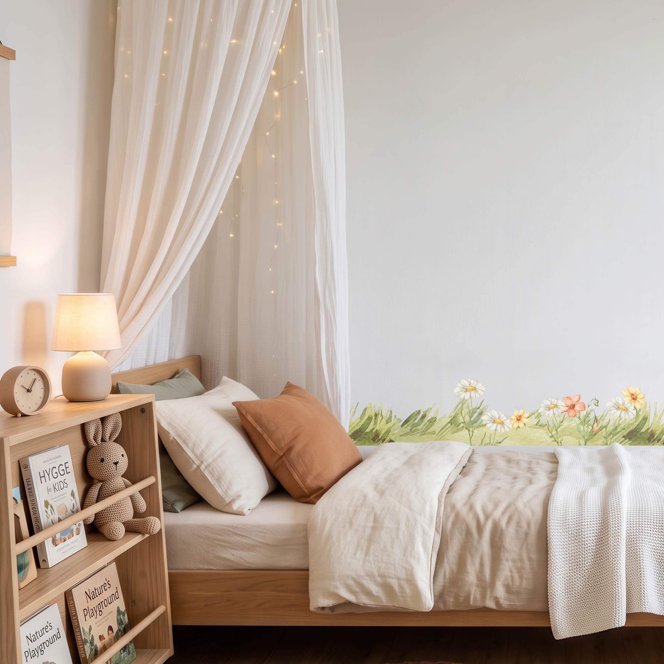 Grass and Flower Wall Decal