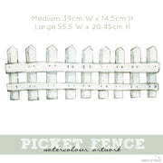 Picket Fence Wall Decal