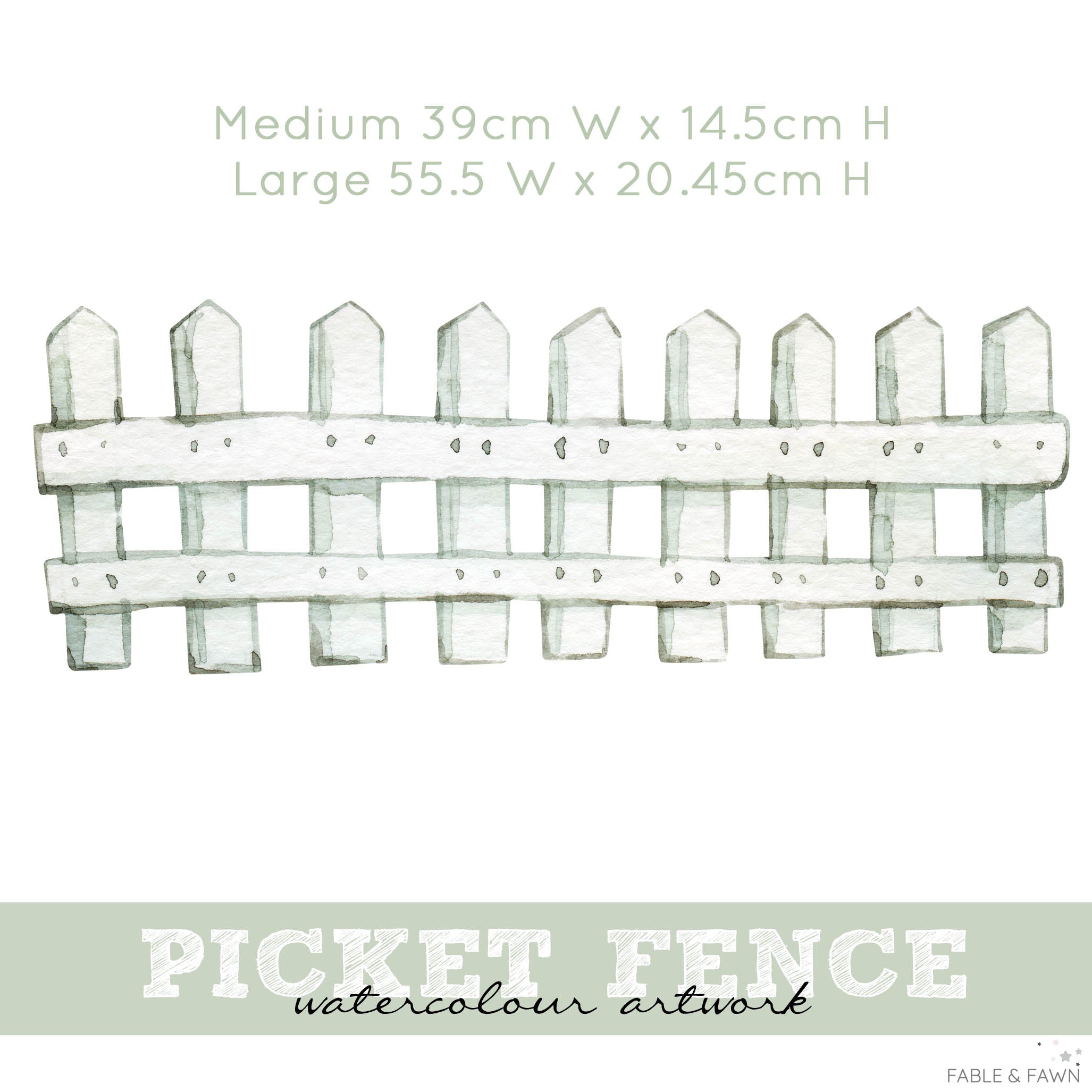 Picket Fence Wall Decal