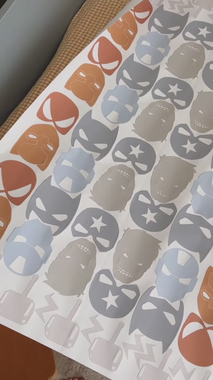 Load video: Superhero Wall Decals