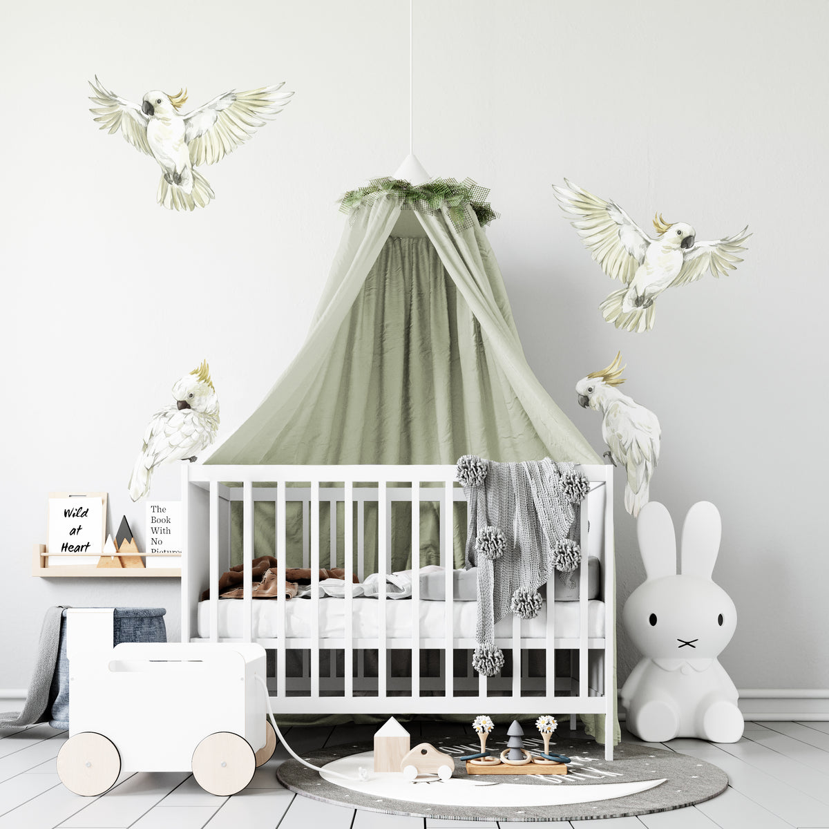 Cockatoo Bird Wall Decals - Wall Decals Australia - Fable and Fawn