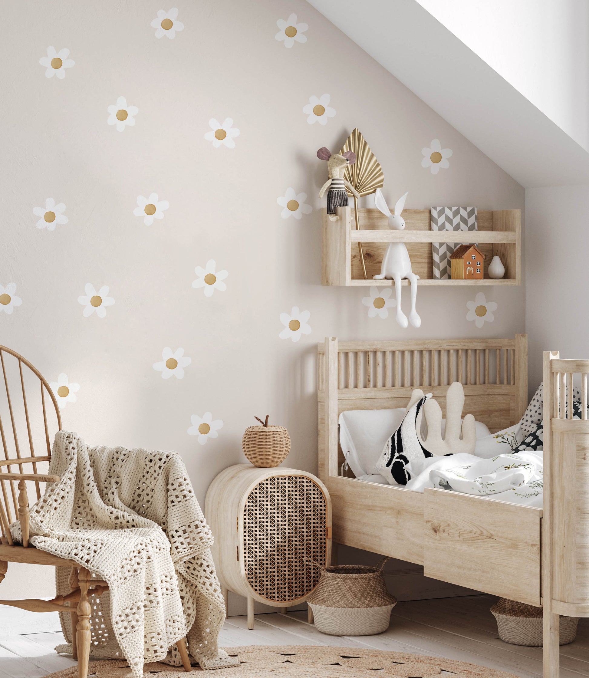 Daisy Wall Decals - Wall Decals - Fable and Fawn 