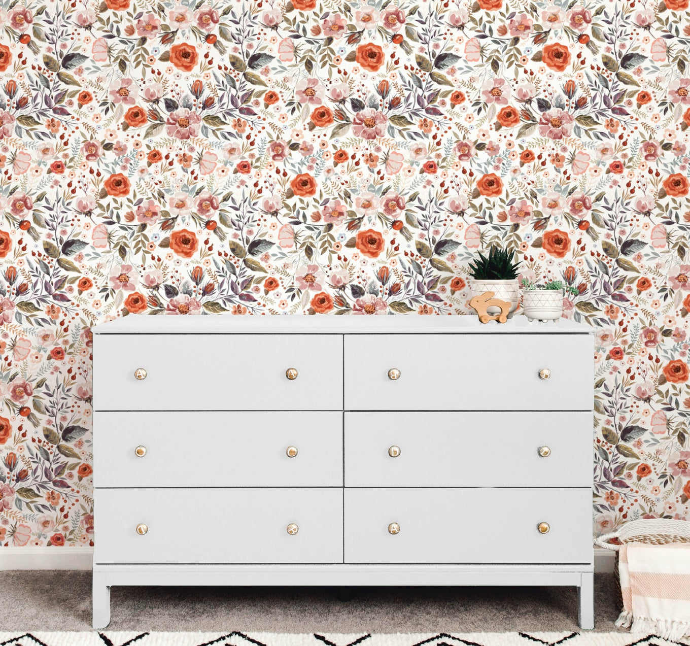 Poppy - Floral Wallpaper - Wallpaper - Fable and Fawn