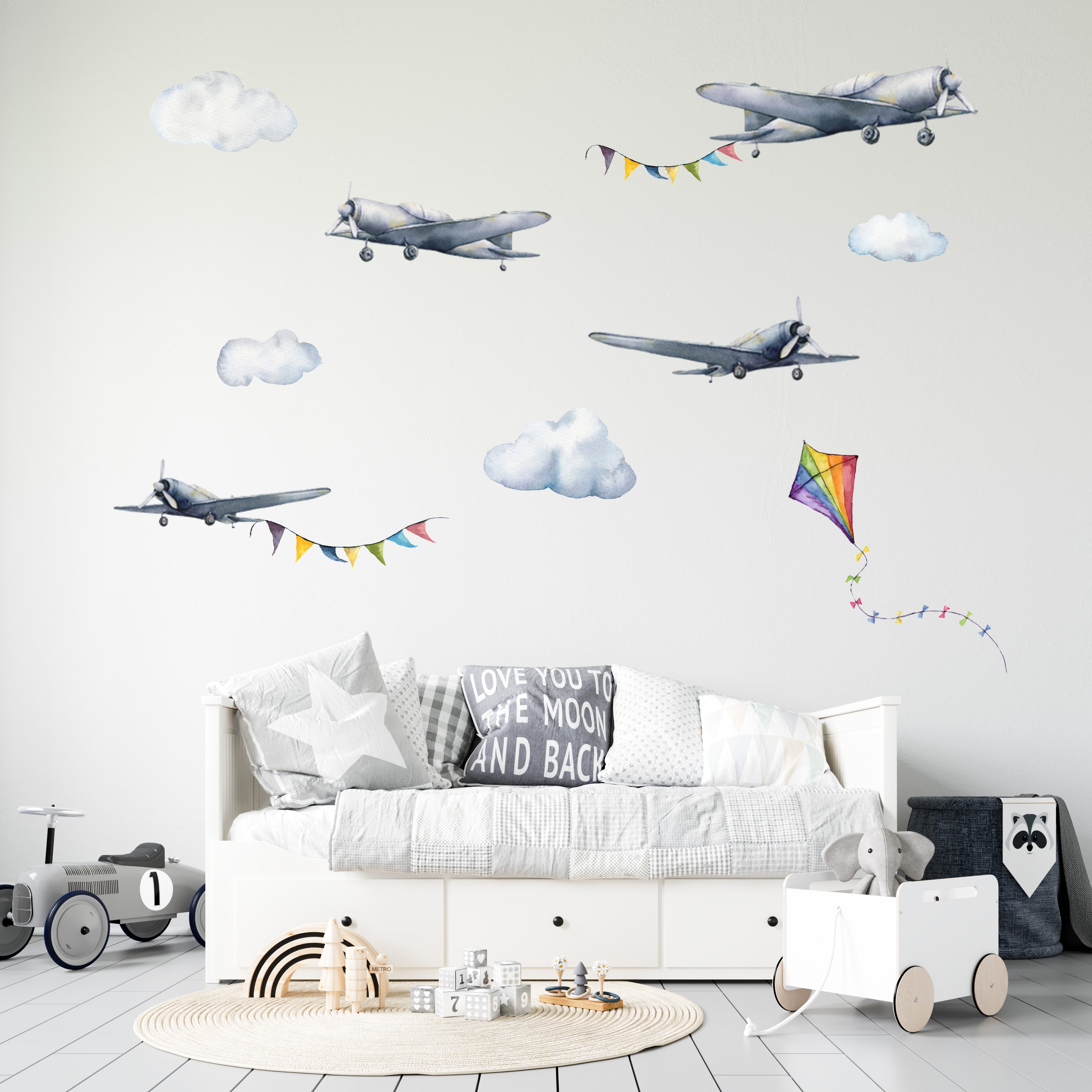 Vintage Airplane Wall Stickers - Wall Decals - Fable and Fawn