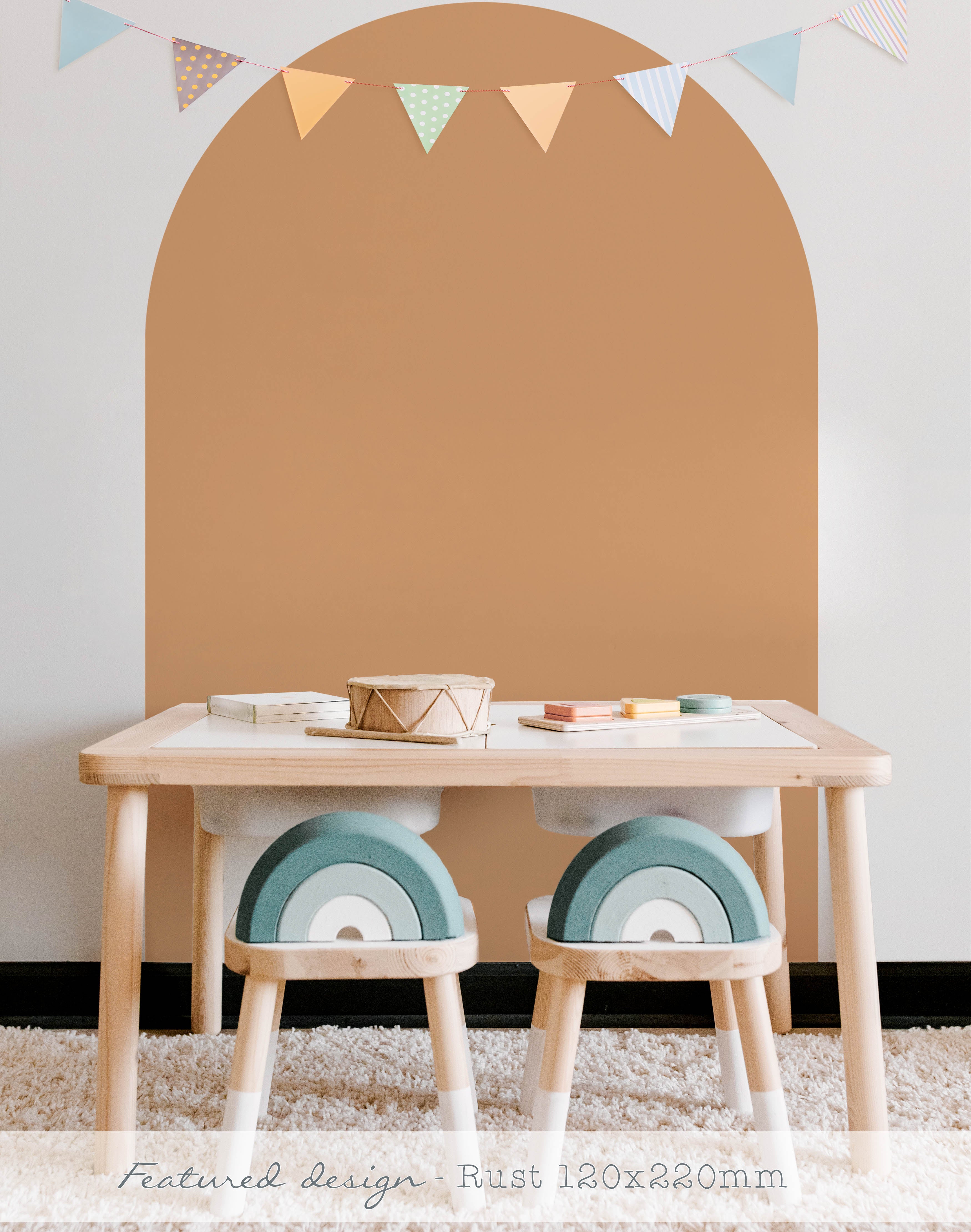 Arch Wall Decals - Block Colours - Wall Decals - Fable and Fawn