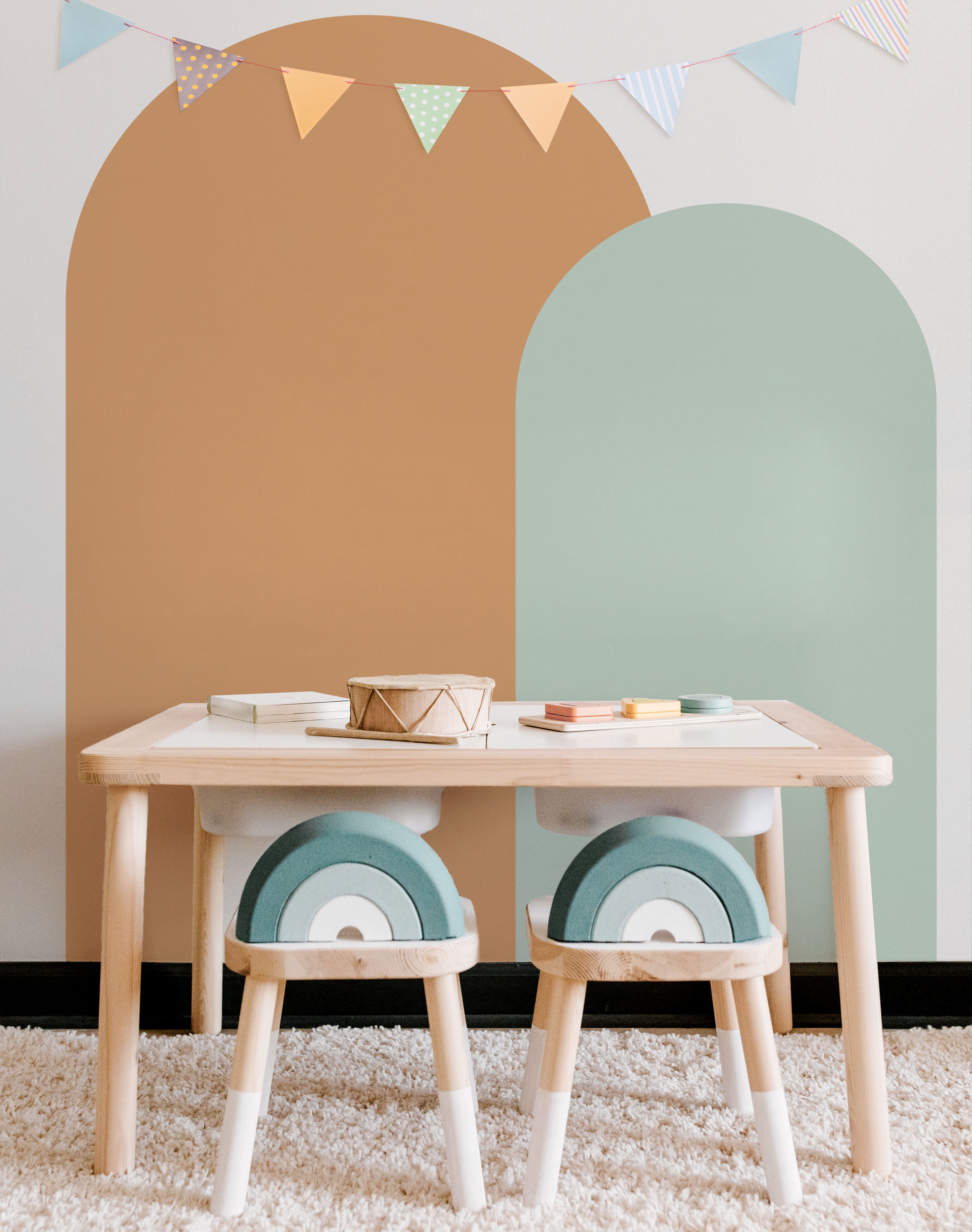 Arch Wall Decals - Block Colours - Wall Decals - Fable and Fawn