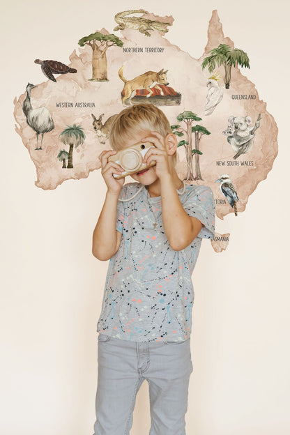 Map of Australia Decal - Wall Decals - Fable and Fawn 