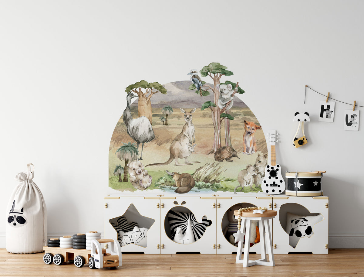 Australian Animals - Wall Mural - Wall Decals - Fable and Fawn
