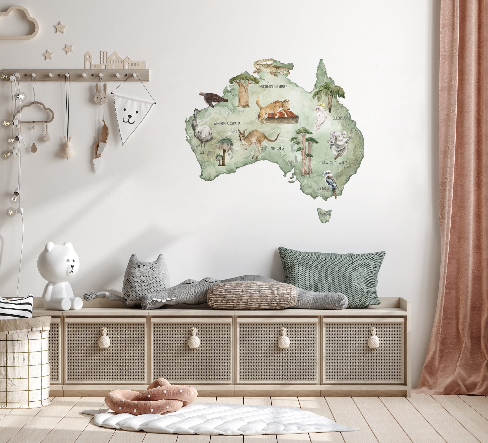 Map of Australia Decal - Wall Decals - Fable and Fawn 