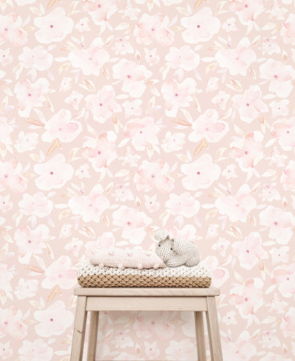 Pretty Posy Floral Wallpaper (4 colour-ways) - Wallpaper - Fable and Fawn 